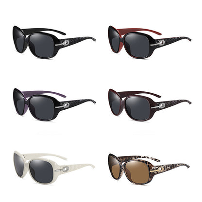 Óculos de Sol Senhora Techsuit 2012, Polarizados, Proteção UV, Preto Vermelho Cinzento