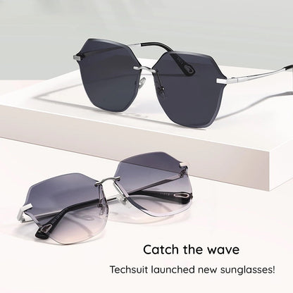 Óculos de Sol Senhora Techsuit 8195, Prateados Roxos