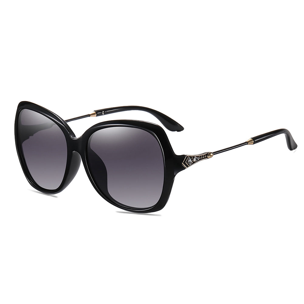 Óculos de Sol Senhora Techsuit 8881, Polarizados, Proteção UV, Preto Cinza