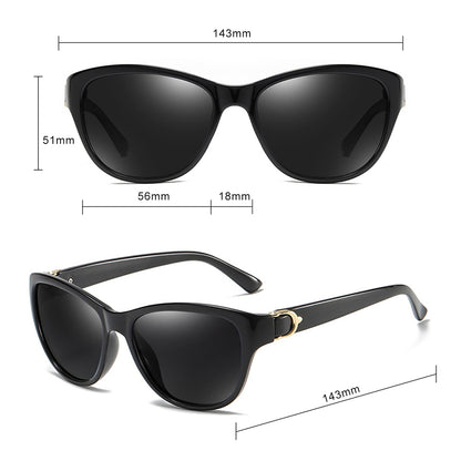 Techsuit A572 Women's Sunglasses, Polarized, UV Protection, Brown