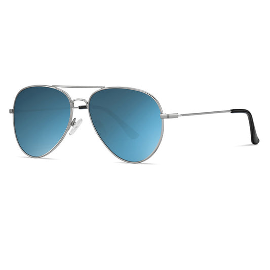 Óculos de Sol Unissexo Techsuit 3025, Proteção UV, Prateados Azuis