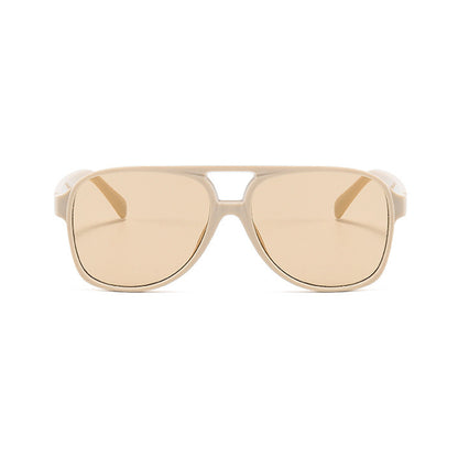 Óculos de Sol Unissexo Techsuit 98061, Proteção UV, Bege Castanho