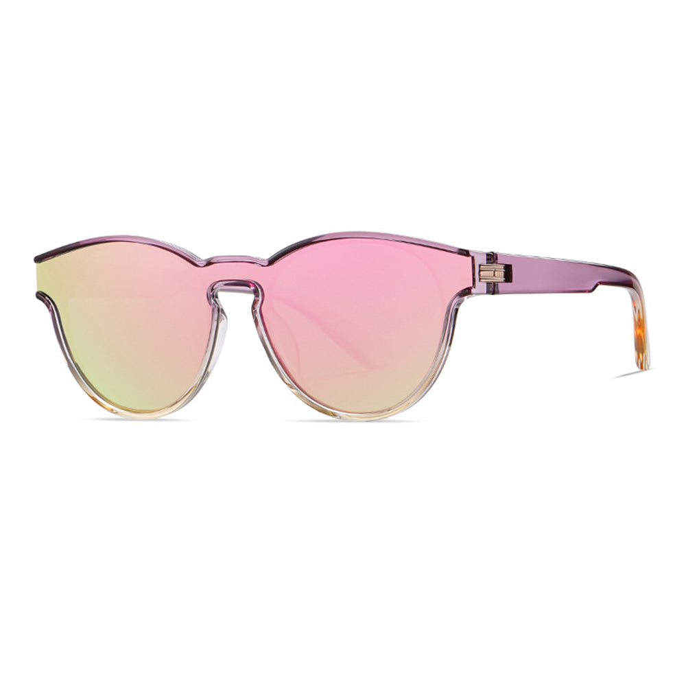 Óculos de Sol Unissexo Techsuit TR7545, Polarizados, Proteção UV, Roxo Amarelo Rosa