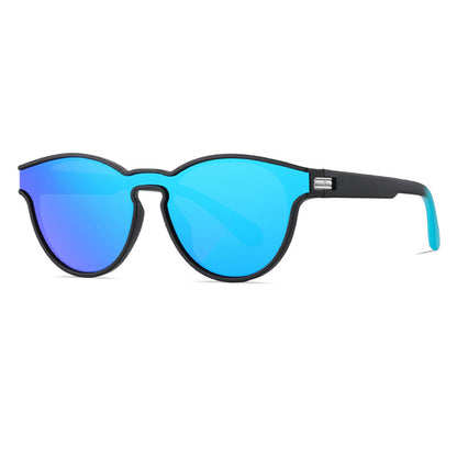 Óculos de Sol Unissexo Techsuit TR7545, Polarizados, Proteção UV, Preto Azul Verde