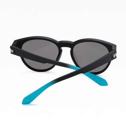 Óculos de Sol Unissexo Techsuit TR7545, Polarizados, Proteção UV, Preto Azul Verde