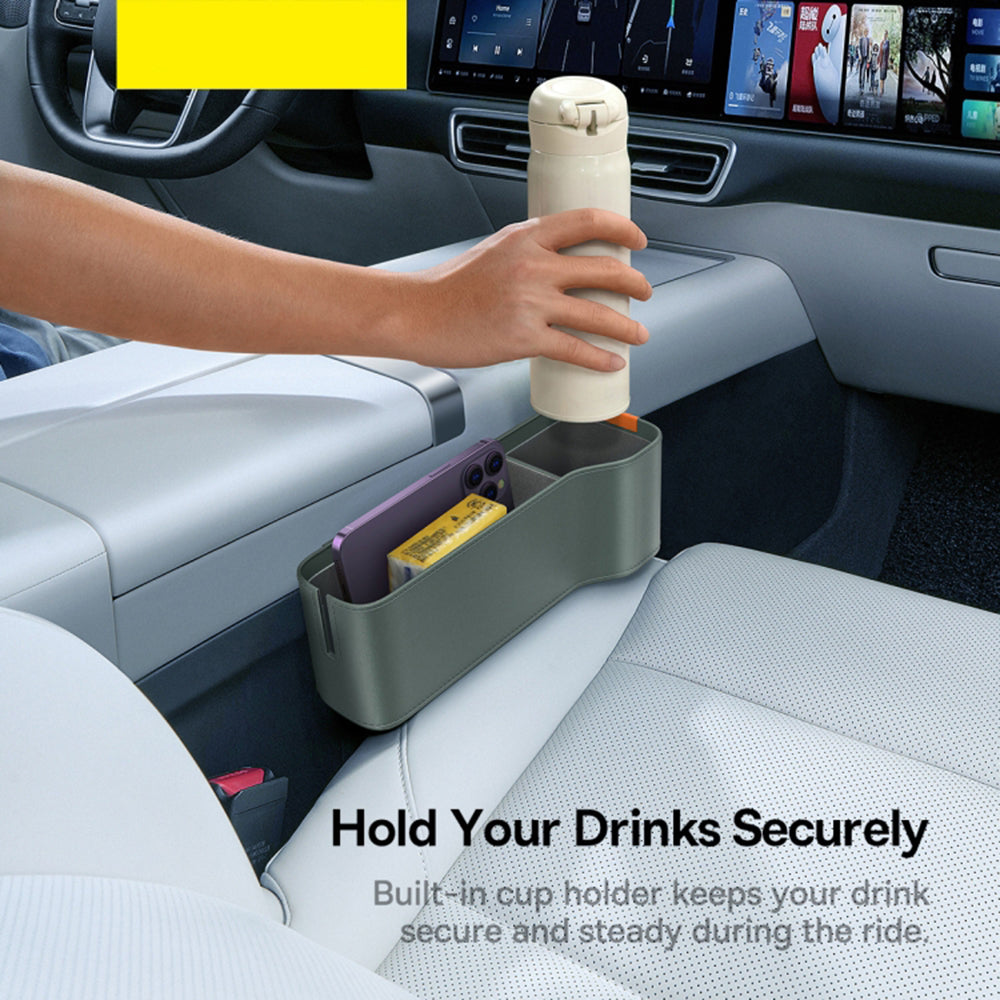 Organizador Auto Baseus OrganizeFun para espaço entre a consola e o assento, Cinza C20256502831-00