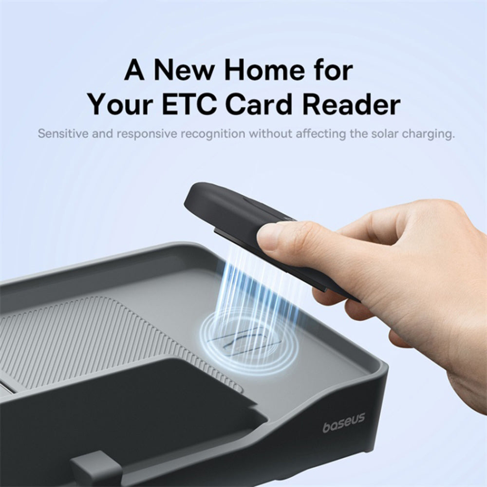Organizador Auto com leitor de cartão ETC Baseus T-Space para carro Tesla C20251301811-00