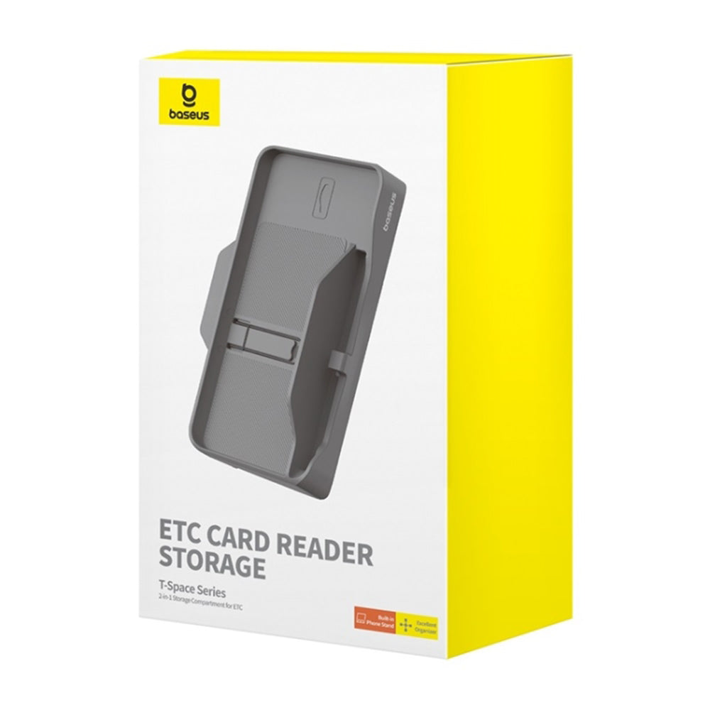Organizador Auto com leitor de cartão ETC Baseus T-Space para carro Tesla C20251301811-00