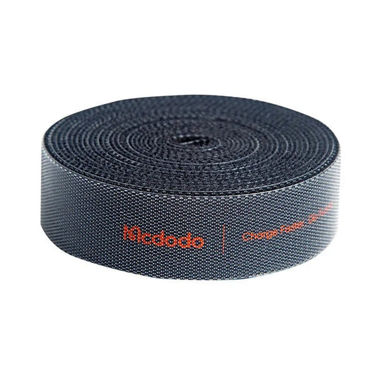 Organizador de Cabos McDodo VS-0960 Belt, Velcro, 1m, Preto