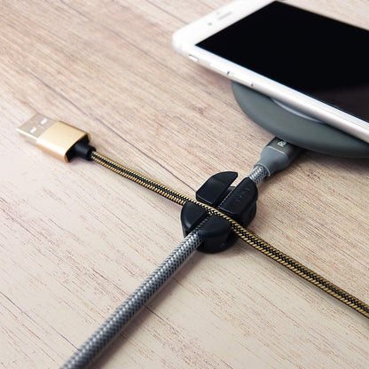 Organizador de Cabos Ringke, Conjunto de 6 peças, Preto