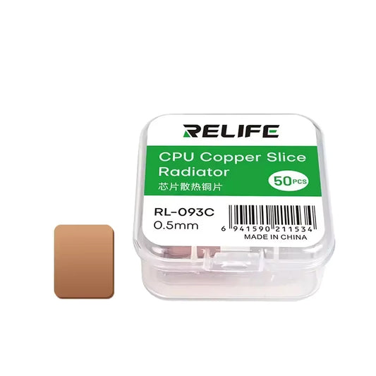 Relife RL-093C Thermal Pad, 0.5mm, Set of 50 pieces