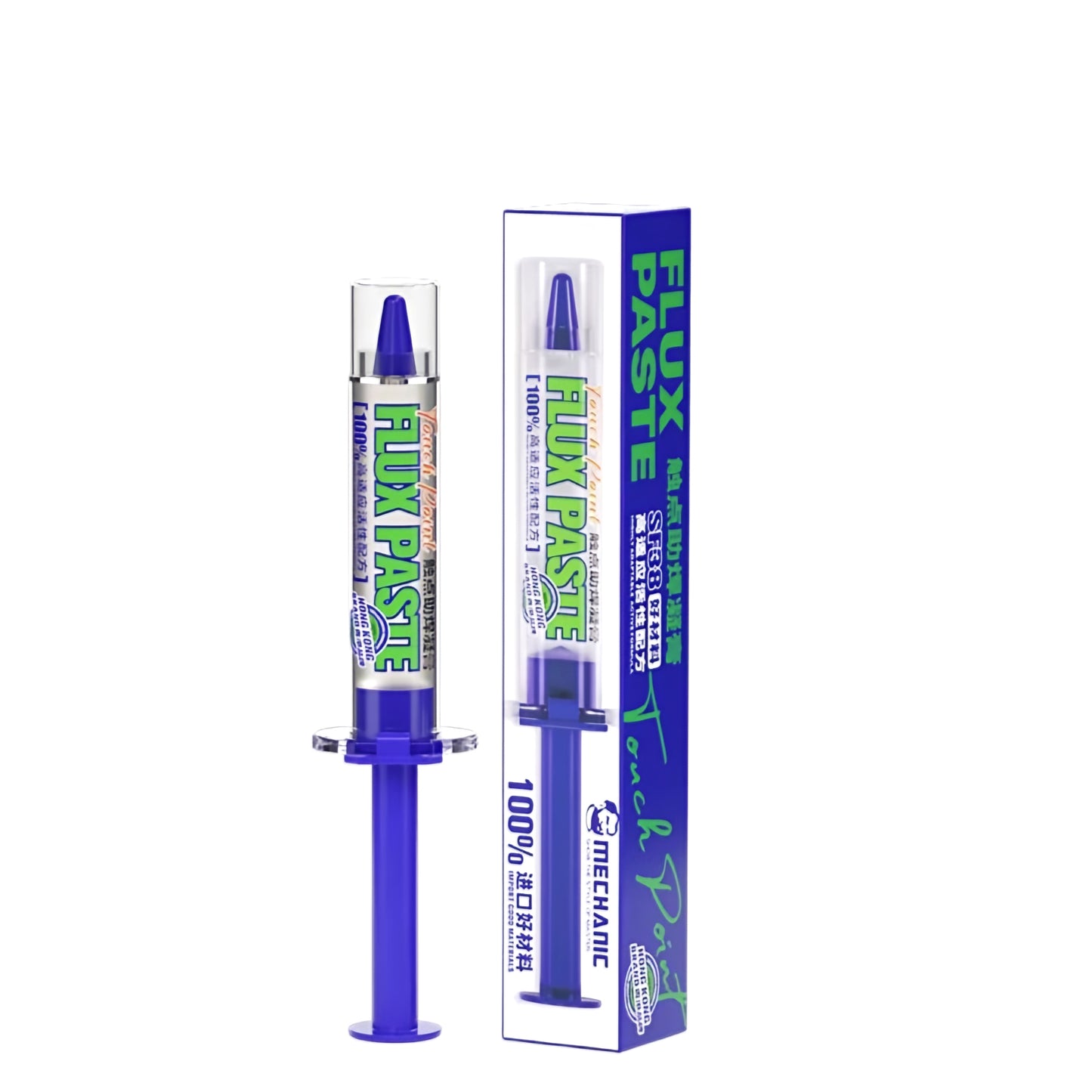 Pasta Flux Mechanic SF38, Hidrogenada, Tipo Seringa, 100ml