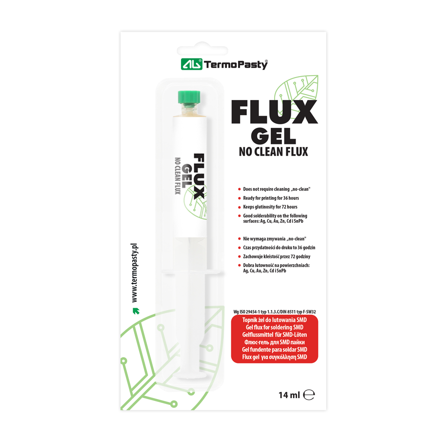 Flux Paste Termopasty, ponta de seringa, 14ml ART.AGT-088 