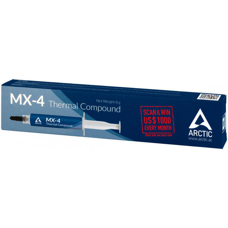 Pasta Termocondutora ARCTIC MX-4, Tipo Seringa, 8g ACTCP00008B