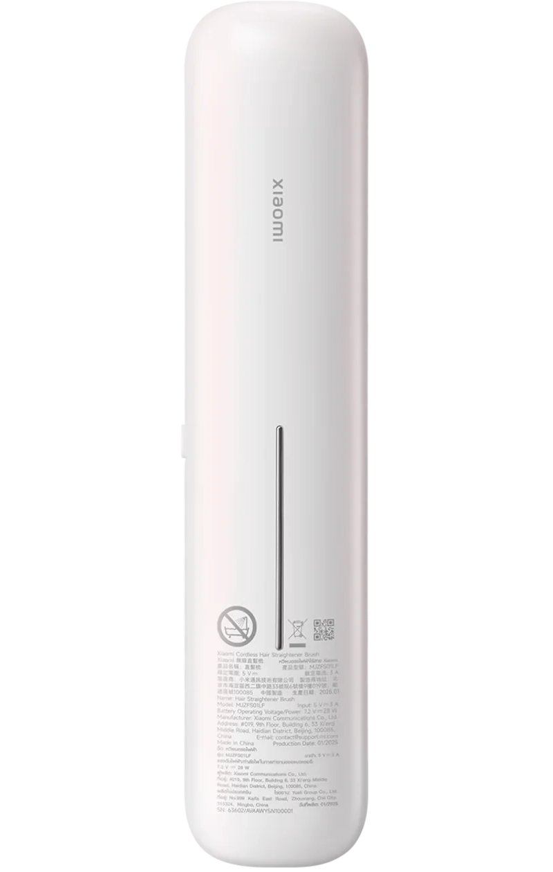 Escova Elétrica Xiaomi para Alisar o Cabelo, Branca BHR07RFEU