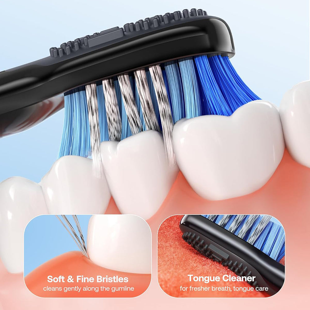 Escova de Dentes Elétrica Bitvae D2, Preta