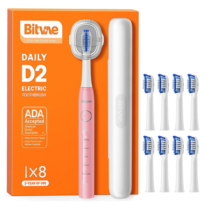 Escova de Dentes Elétrica Bitvae D2, Rosa