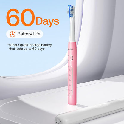 Escova de Dentes Elétrica Bitvae D2, Rosa
