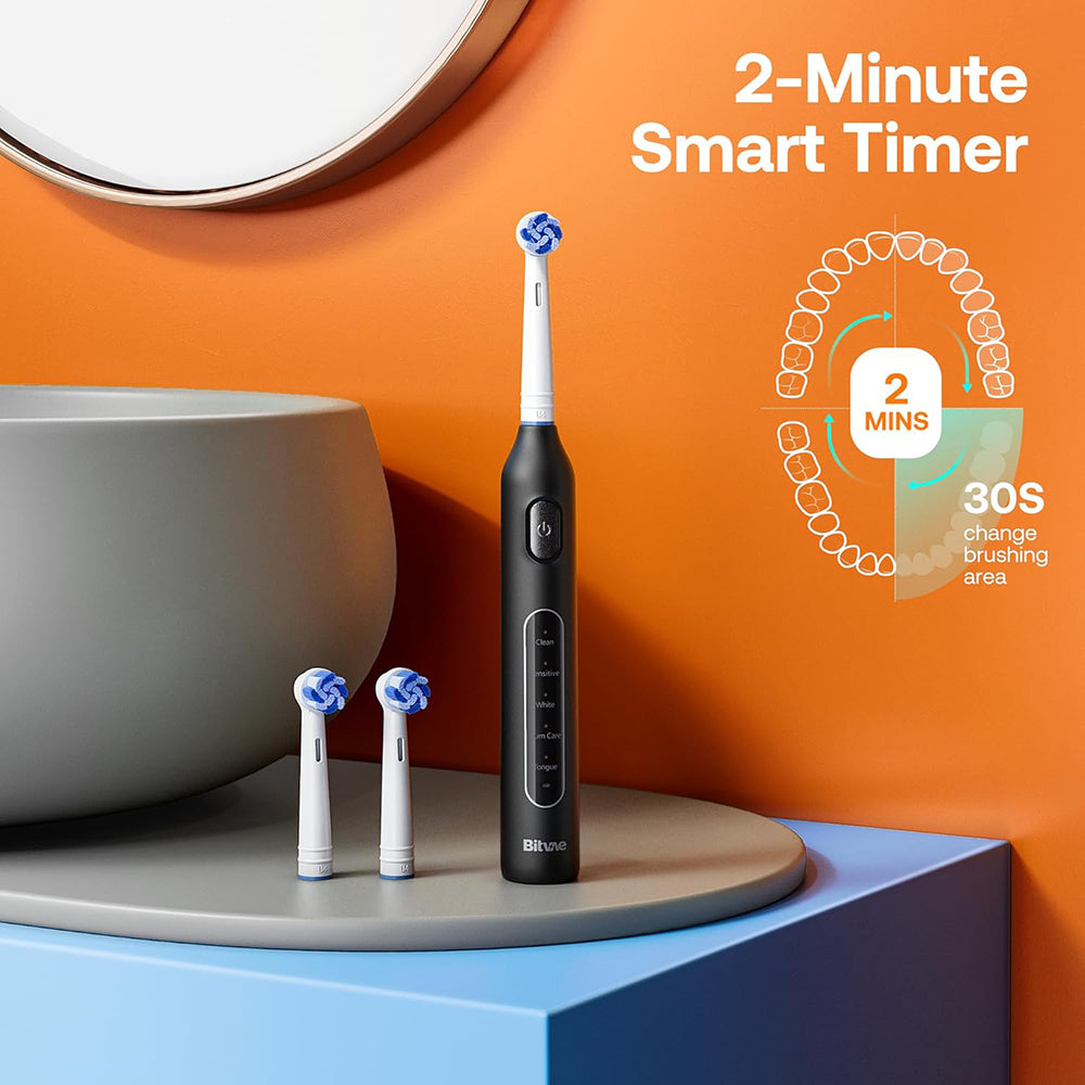 Escova de Dentes Elétrica Bitvae R1, Preta