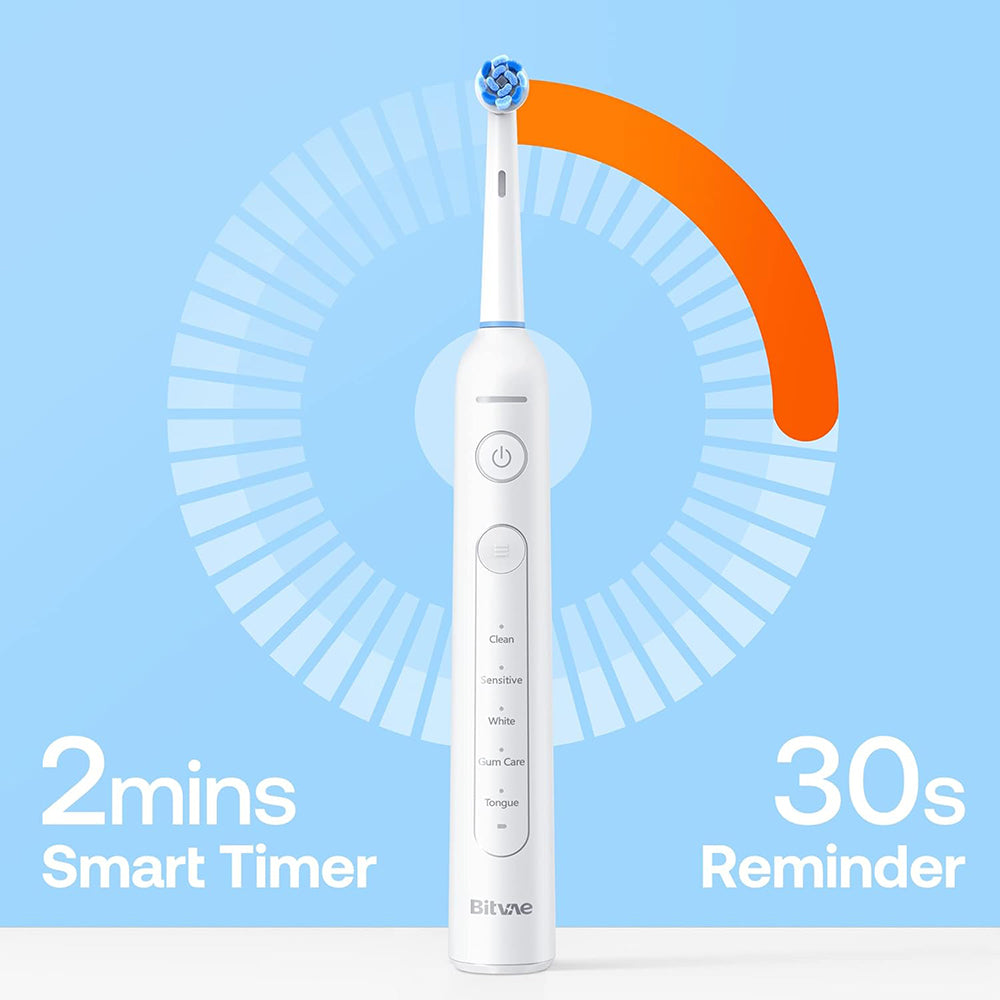 Escova de Dentes Elétrica Bitvae R2, Branca