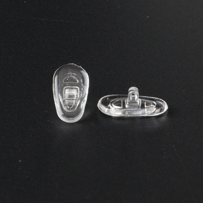 Techsuit NPT1 Silicone Nose Pads for Glasses, Set of 2, Transparent