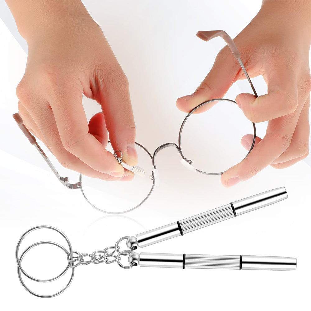 Almofadas de Silicone para Óculos e Chave de Fenda Techsuit ST1, Conjunto de 4 Peças, Transparentes