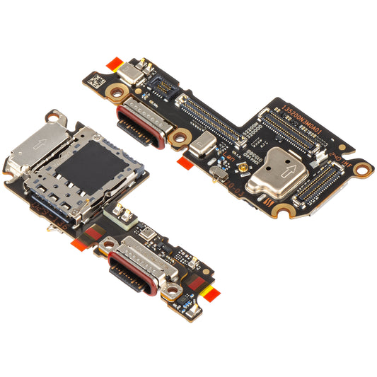 Placa com conetor de carregamento - Microfone - Módulo de leitor SIM Xiaomi 14, Service Pack 56000100N300 