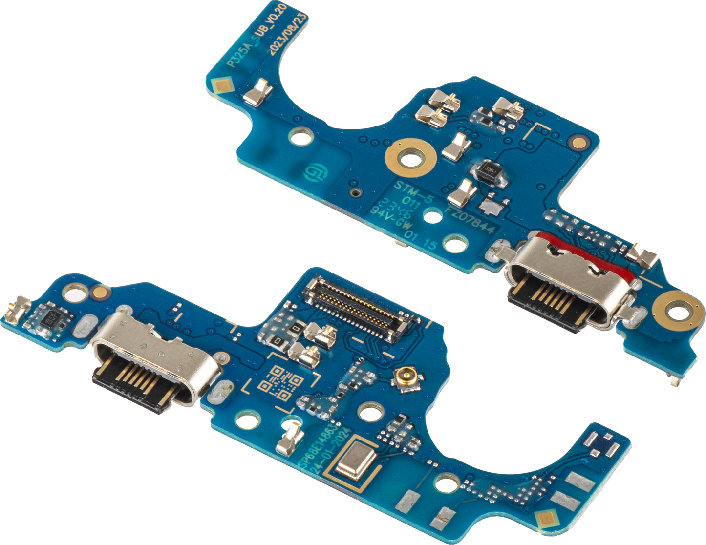 Placa com Conector de Carregamento - Microfone Motorola Moto G24 Power / G24