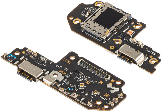 Placa com Conector de Carregamento - Microfone - Módulo Leitor SIM Xiaomi Poco X4 GT, Service Pack 5600020L1600