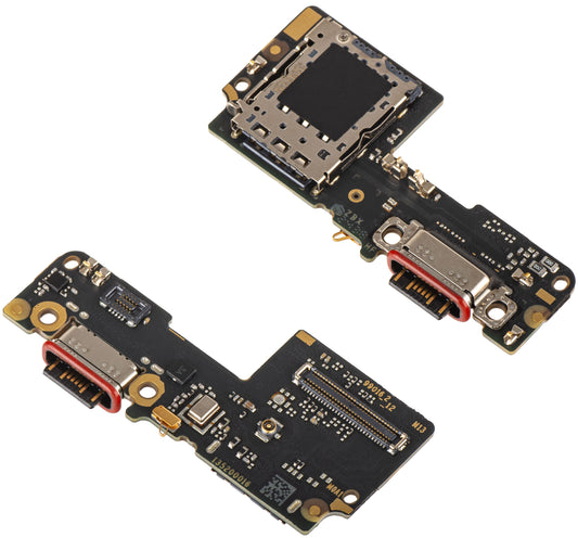 Placa com Conector de Carregamento - Microfone - Módulo Leitor de SIM Xiaomi Redmi Note 14 Pro 5G