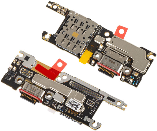Placa com Conector de Carregamento - Microfone - Módulo Leitor SIM Huawei Pura 80 Ultra, Service Pack 02357ECV