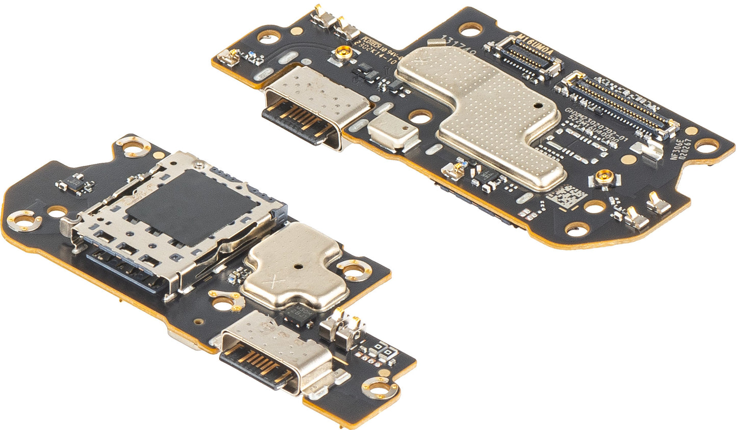 Placa com Conector de Carregamento - Microfone - Módulo Leitor SIM Xiaomi Redmi Note 12 Pro+, Service Pack 560002M16U00