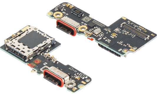 Placa com Conector de Carregamento - Microfone - Módulo Leitor SIM Xiaomi Redmi Note 14 Pro 5G, Service Pack 56002600O1600