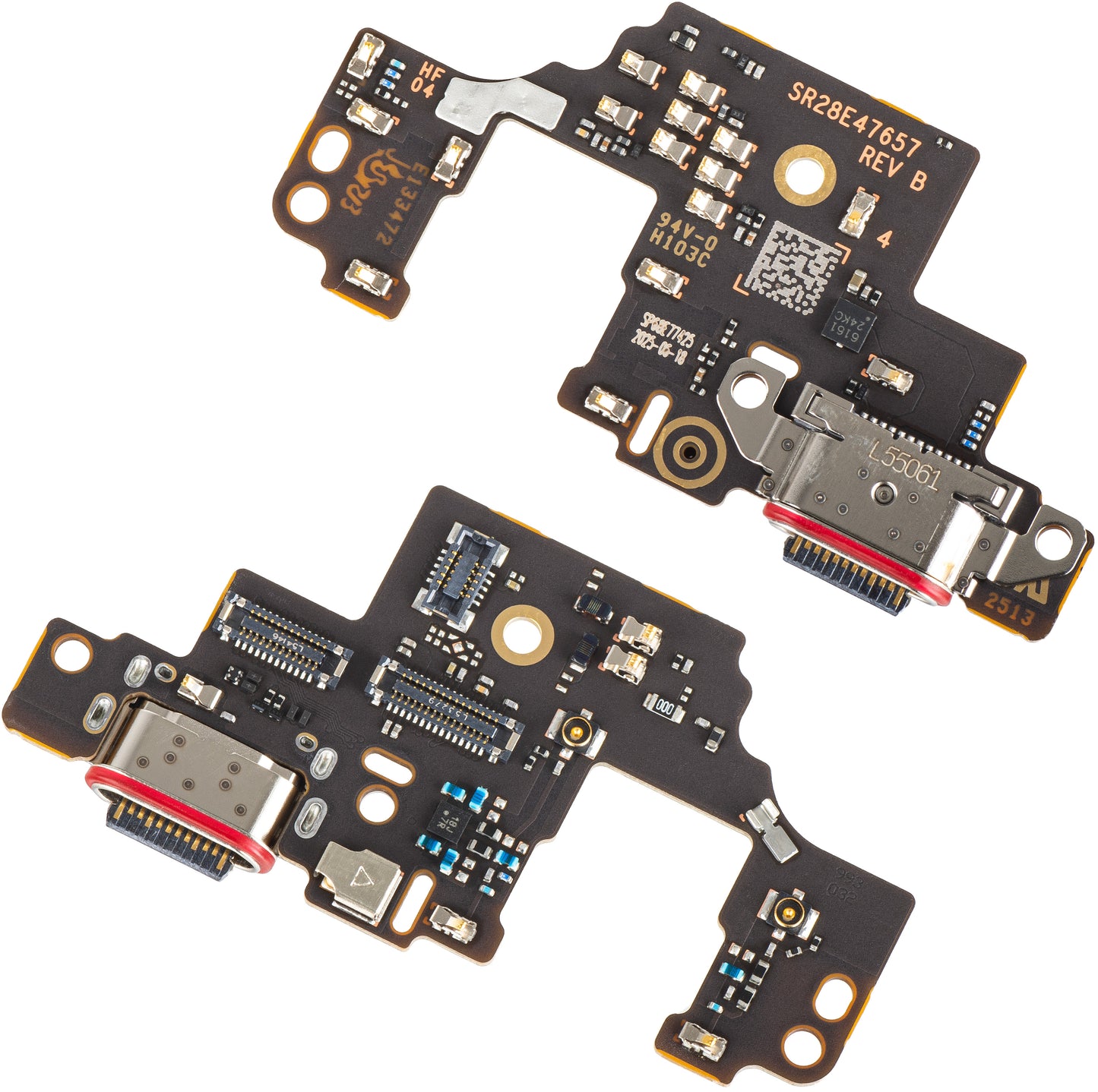 Placa com Conector de Carregamento - Microfone Motorola Moto G Stylus 5G (2025), Pacote de Serviço 5B28C30425