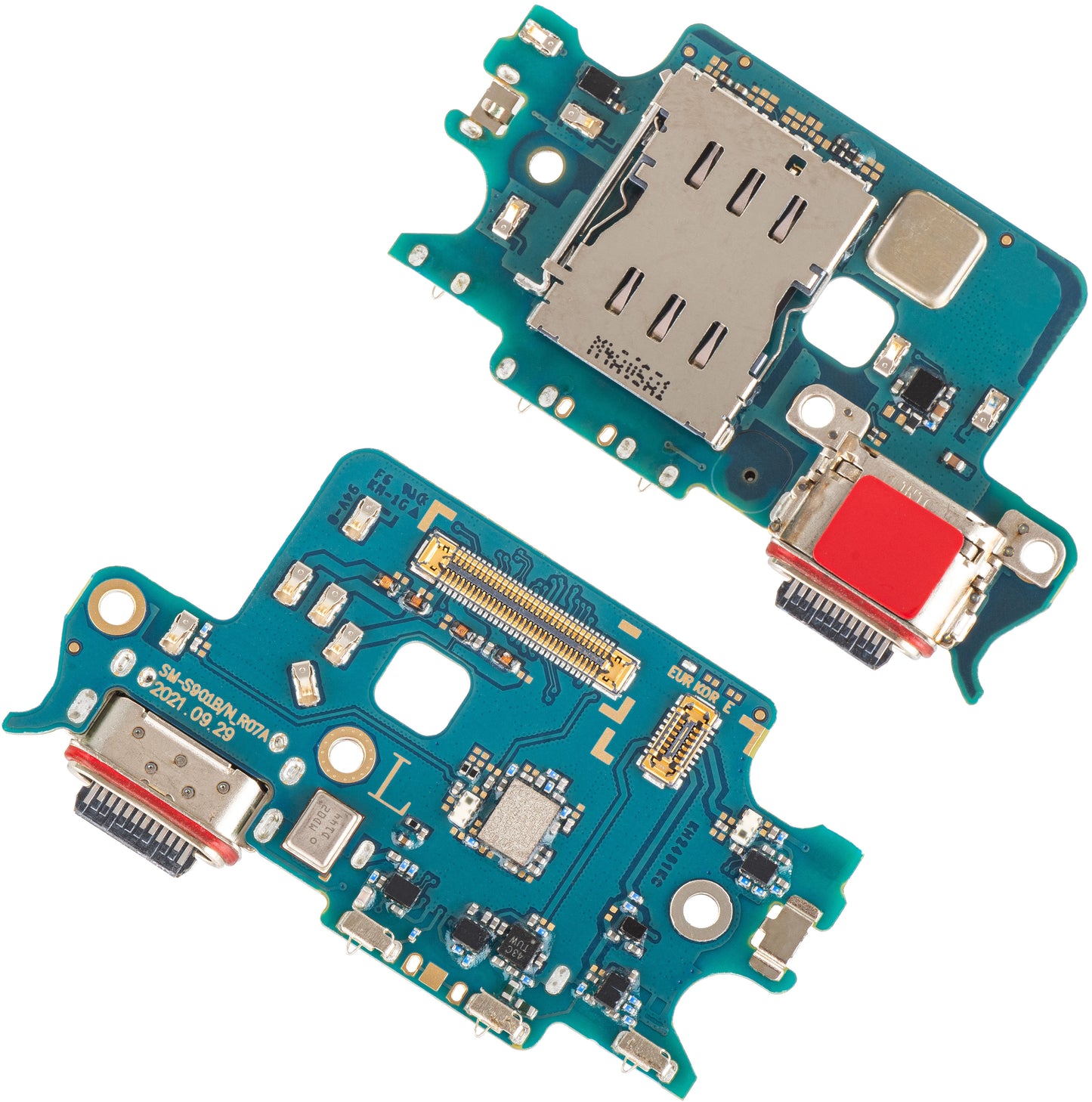 Placa com Conector de Carregamento - Áudio - Microfone Samsung Galaxy S22 5G S901