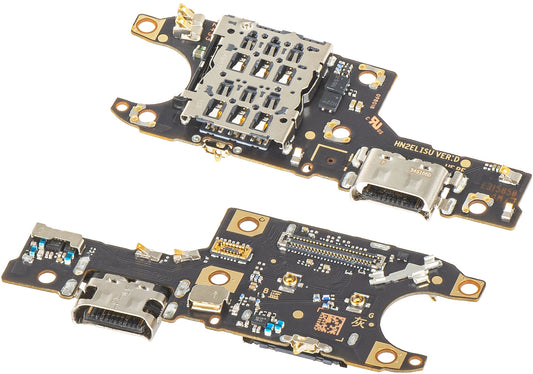 Placa com Conector de Carregamento - Microfone - Módulo Leitor SIM Honor 90, Swap