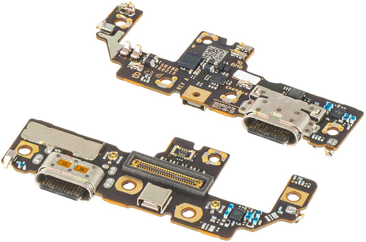 Placa com Conector de Carregamento - Microfone Motorola Razr 40 Ultra, Swap