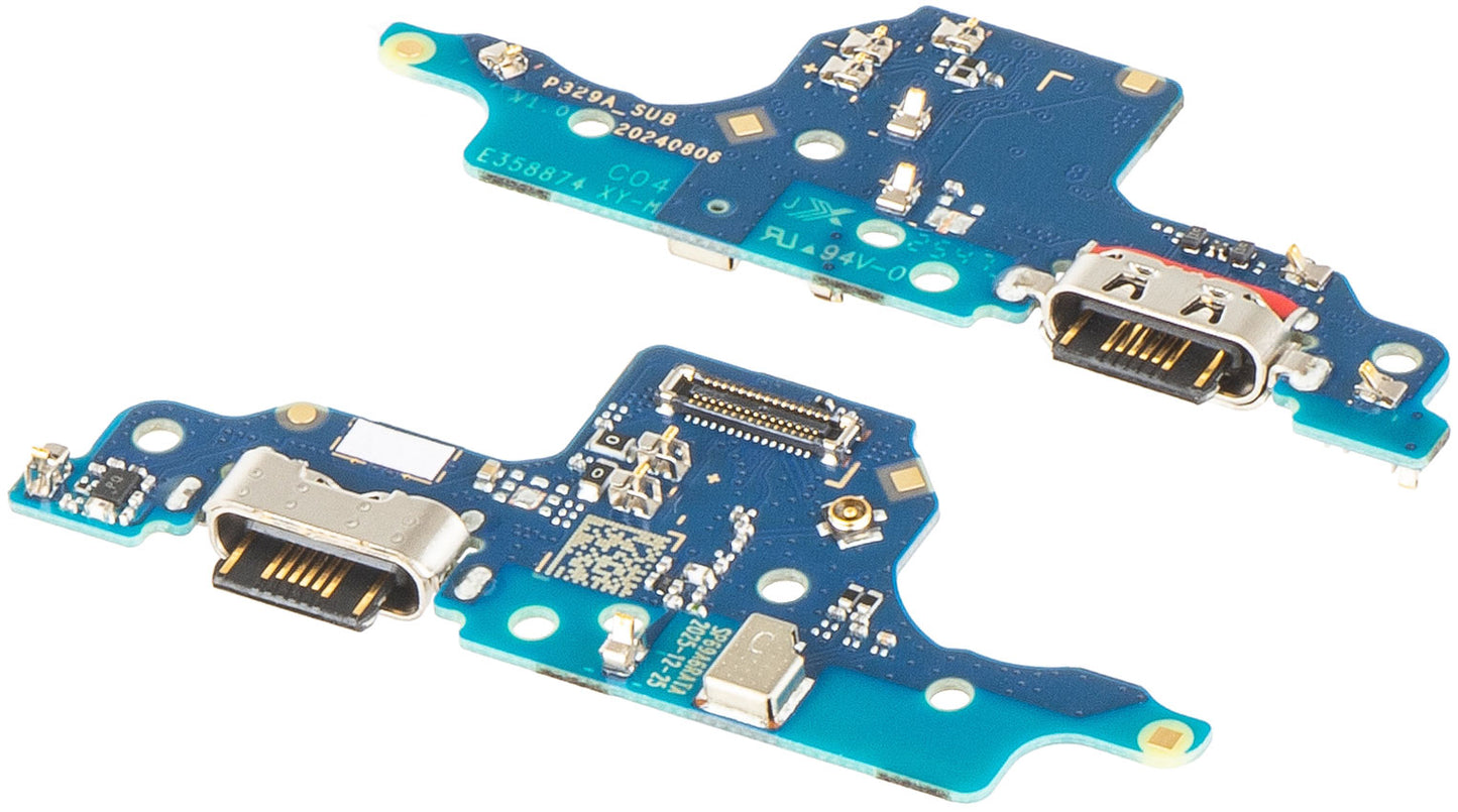 Placa com Conector de Carregamento - Microfone Motorola Moto G17 / G17 Power, Service Pack 5B28C32091