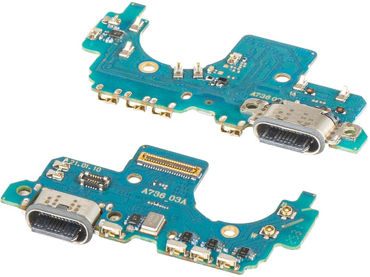 Placa com Conector de Carregamento - Microfone Samsung Galaxy A73 5G A736