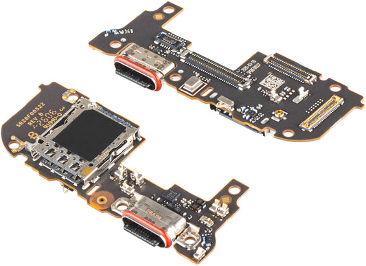 Placa com Conector de Carregamento - Microfone - Módulo Leitor SIM Motorola Edge 70 Pro, Service Pack 5B28C32413