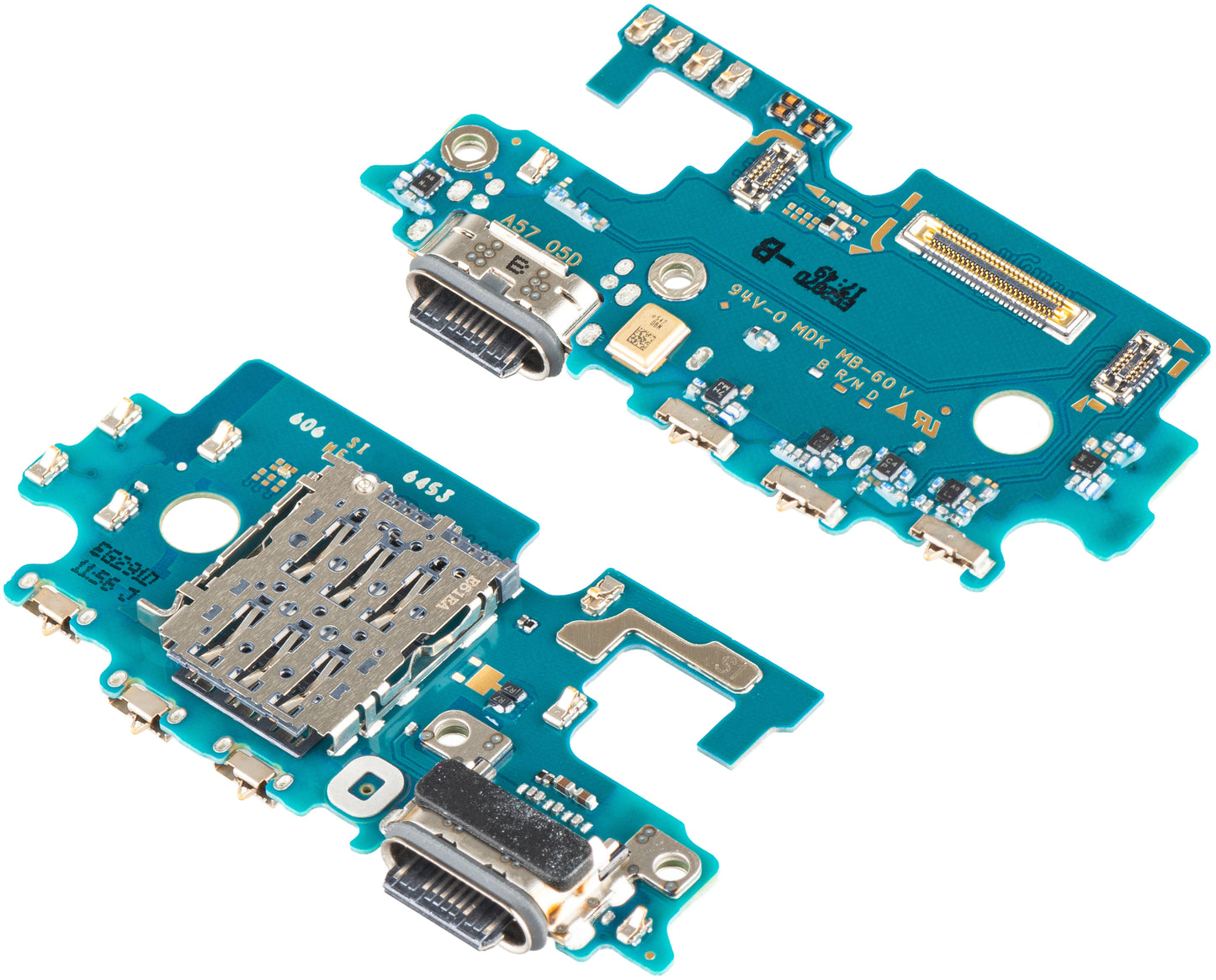 Placa com Conector de Carregamento - Microfone - Módulo Leitor de SIM Samsung Galaxy A57 5G, Service Pack GH96-20947A