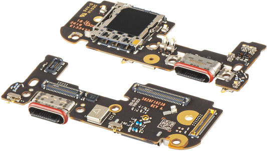 Placa com Conector de Carregamento - Microfone - Módulo Leitor SIM Motorola Edge 70 Max, Service Pack 5B28C33273