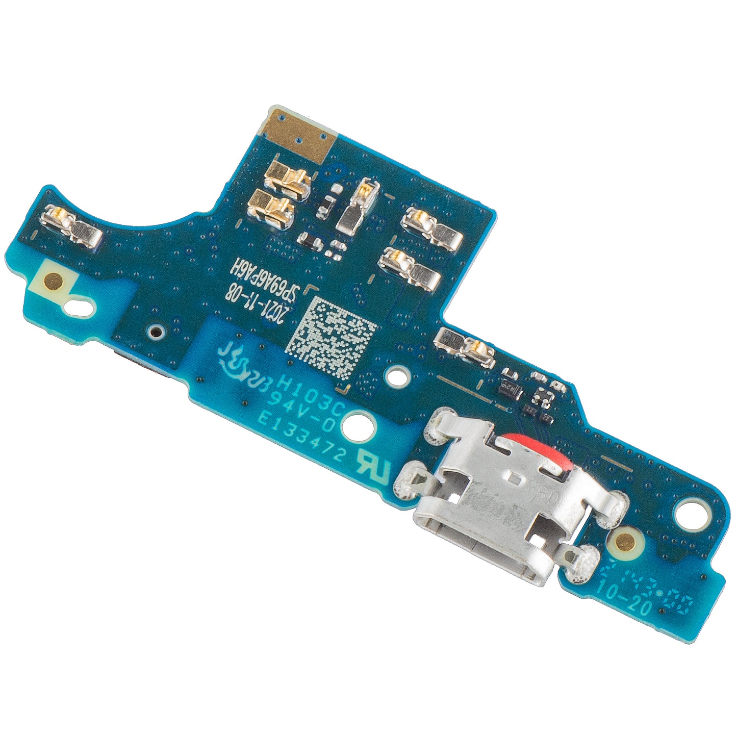 Placa de ligação de carregamento do microfone do Motorola Moto E7 Plus, Service Pack 5P68C17424 