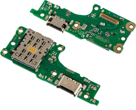 Placa com Conector de Carregamento - Microfone - Módulo Leitor de SIM Honor X9 4G