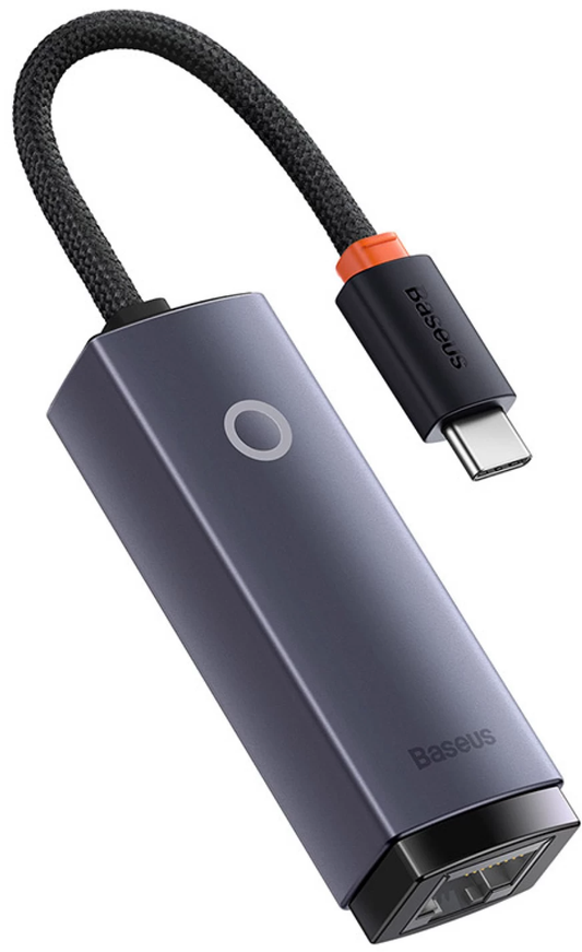 Placa de Rede Baseus Lite, RJ45, USB-C, Cinzento WKQX000313