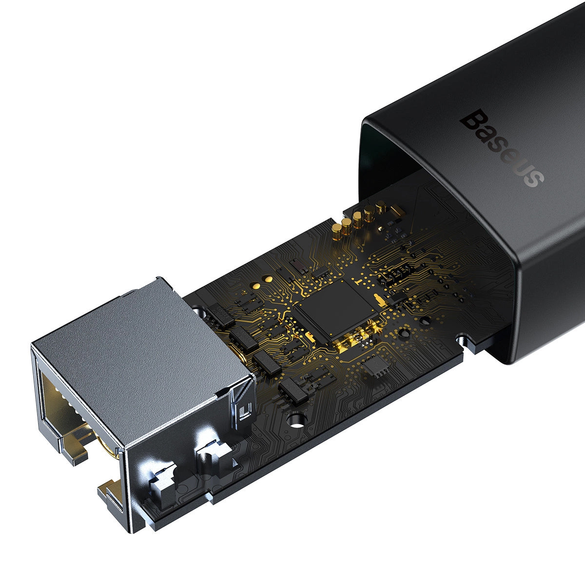 Placa de Rede Baseus Lite, RJ45, USB, Preto WKQX000001