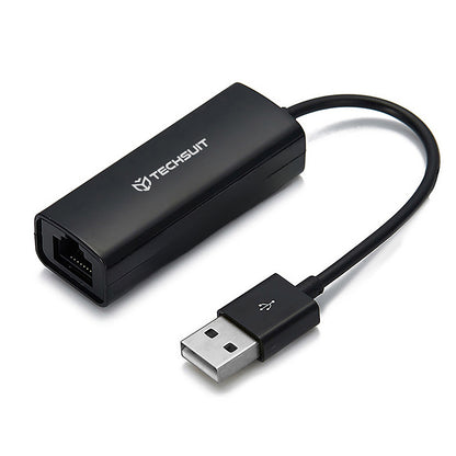 Placa de Rede Techsuit AC19, RJ45, USB, Preta