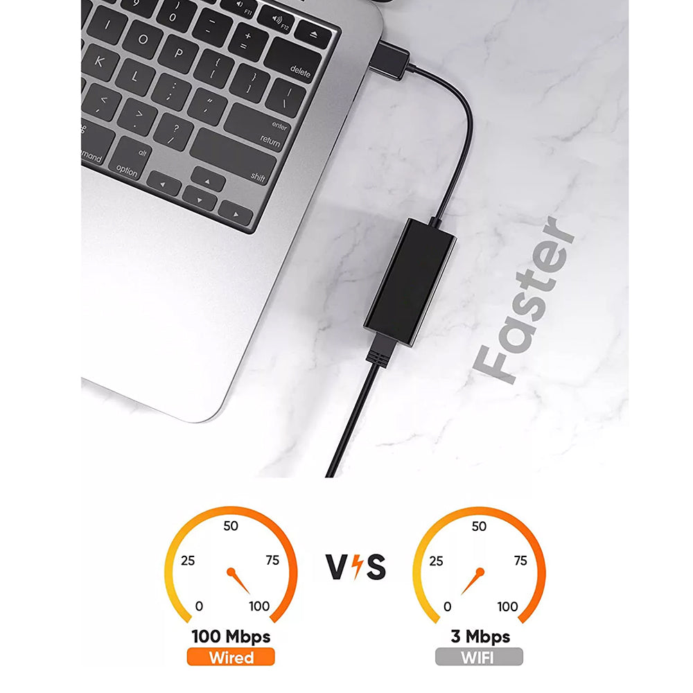 Placa de Rede Techsuit AC19, RJ45, USB, Preta