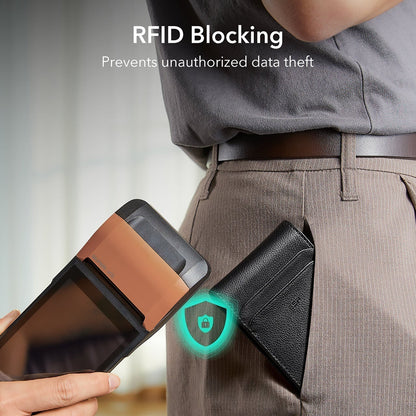 Carteira ESR Classic Geo com função Find My e Proteção RFID, Preto, Recondicionada