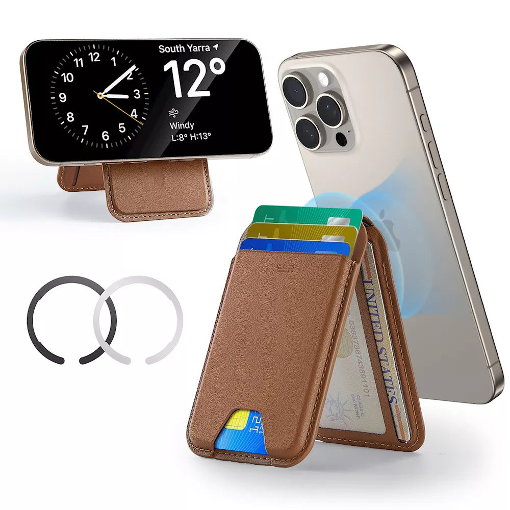 Carteira Magsafe, ESR, Classic, Castanho